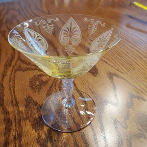 Fostoria Trojan Low Sherbet / Champagne - Topaz